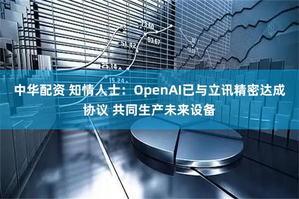 中华配资 知情人士:OpenAI已与立讯精密达成协议 共同生产未来设备